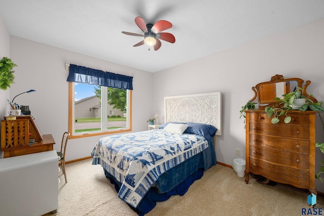 1905 S Wheatland Ct, Sioux Falls, SD 57106 - carpeted bedroom with baseboards and ceiling fan