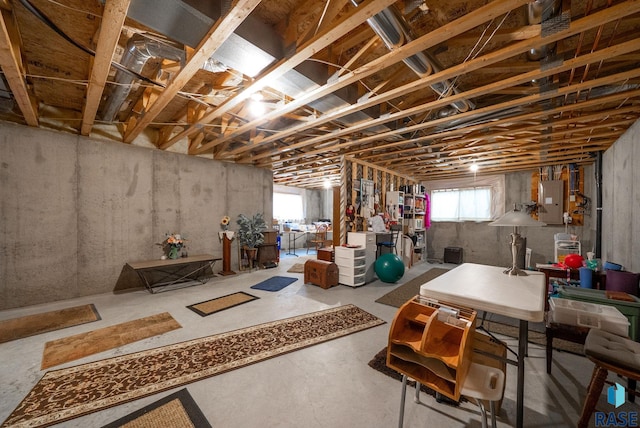 1905 S Wheatland Ct, Sioux Falls, SD 57106 - basement with electric panel and plenty of natural light