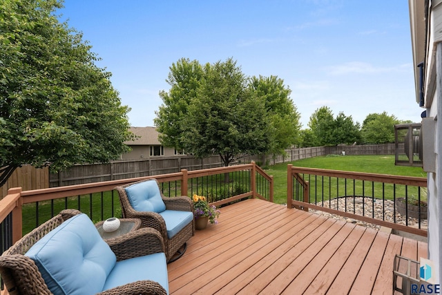 2213 S Purdue Ave, Sioux Falls, SD 57106 - wooden deck with a fenced backyard
