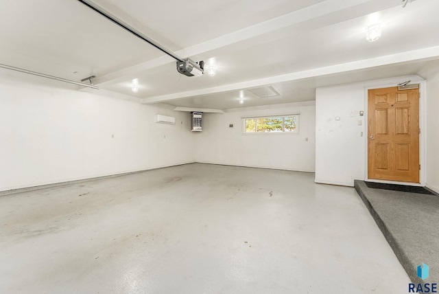 915 E Ridge Rd, Sioux Falls, SD 57105 - garage featuring a garage door opener and a wall mounted AC