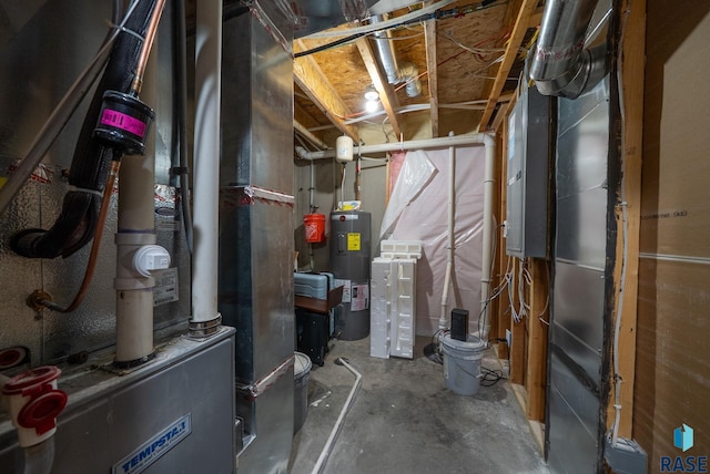 7513 E 49th St, Sioux Falls, SD 57110 - utilities featuring electric water heater and heating unit