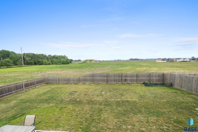 7513 E 49th St, Sioux Falls, SD 57110 - fenced backyard with a rural view