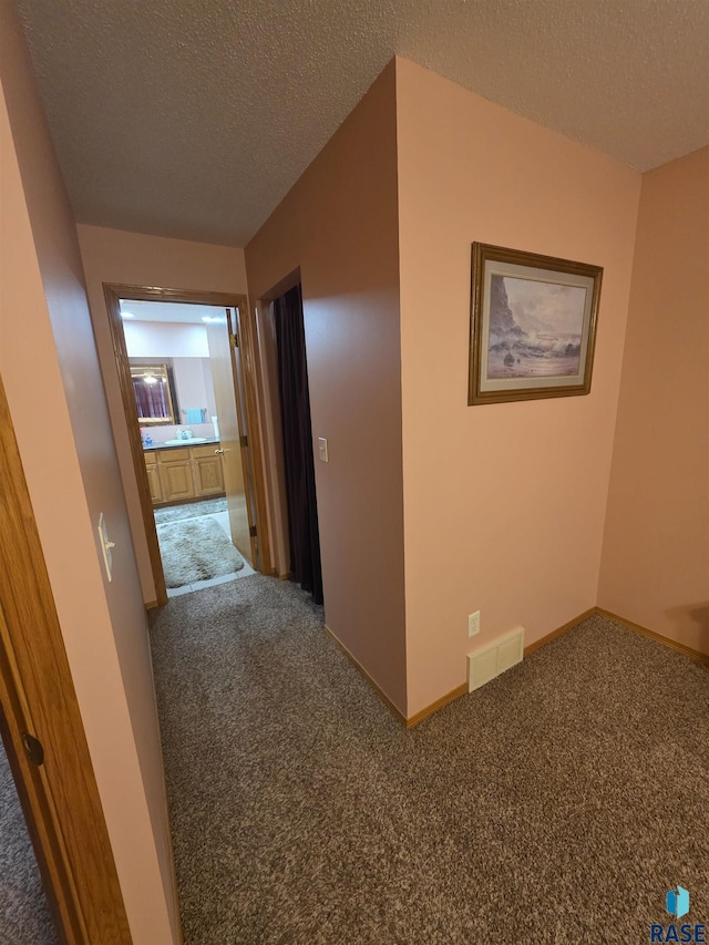 3333 W Ralph Rogers Rd, Sioux Falls, SD 57108 - hall with carpet flooring and a textured ceiling