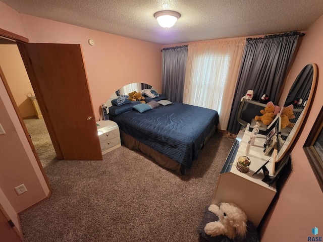 3333 W Ralph Rogers Rd, Sioux Falls, SD 57108 - bedroom with a textured ceiling and carpet flooring