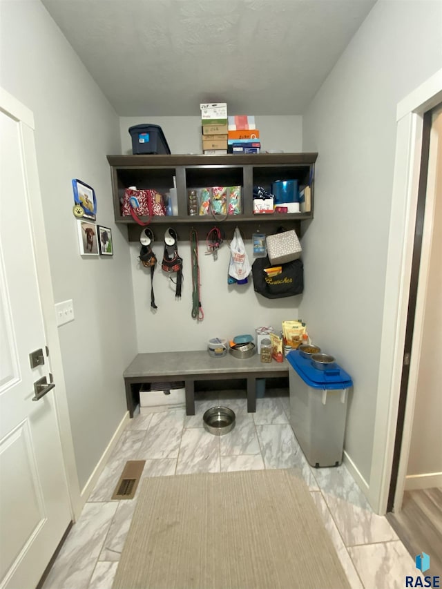 8617 W Bryggen Ct, Sioux Falls, SD 57107 - mudroom featuring marble look tiles and baseboards