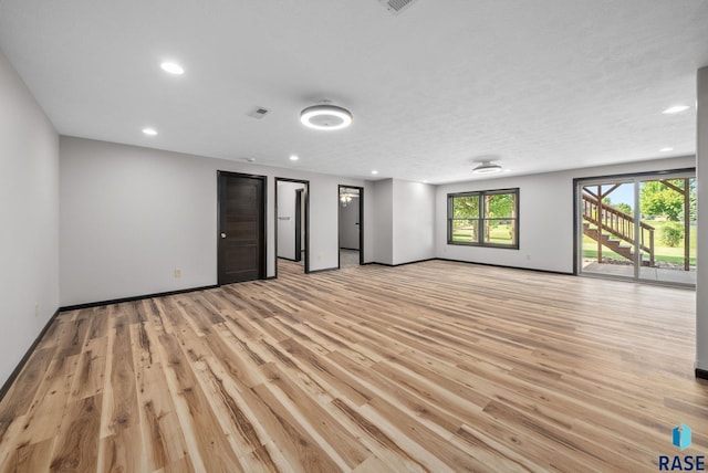 301 W 6th St, Crooks, SD 57020 - spare room with recessed lighting and light wood-style floors