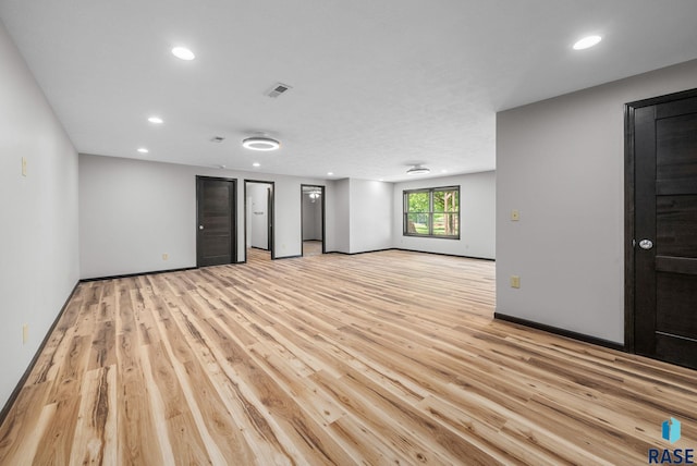 301 W 6th St, Crooks, SD 57020 - unfurnished room with light wood-style floors and recessed lighting