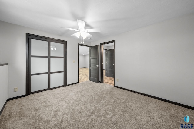 301 W 6th St, Crooks, SD 57020 - unfurnished bedroom featuring carpet floors and ceiling fan