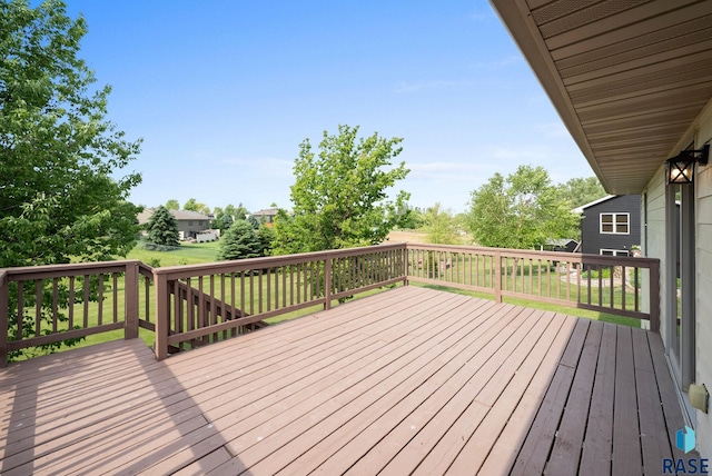 301 W 6th St, Crooks, SD 57020 - view of wooden terrace