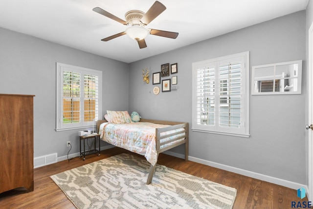 2424 S Main Ave, Sioux Falls, SD 57105 - bedroom featuring wood finished floors and ceiling fan