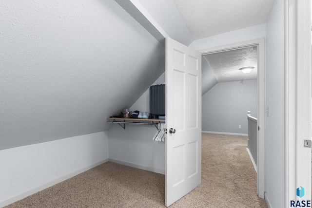 2424 S Main Ave, Sioux Falls, SD 57105 - bonus room featuring a textured ceiling, light colored carpet, and lofted ceiling