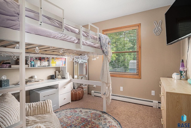 300 W 3rd St, Tea, SD 57064 - bedroom with baseboard heating and carpet flooring
