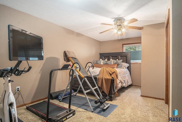 300 W 3rd St, Tea, SD 57064 - bedroom with light carpet and a ceiling fan