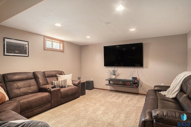 300 W 3rd St, Tea, SD 57064 - carpeted living area with recessed lighting and baseboards