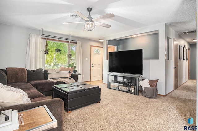 300 W 3rd St, Tea, SD 57064 - living area featuring ceiling fan and carpet