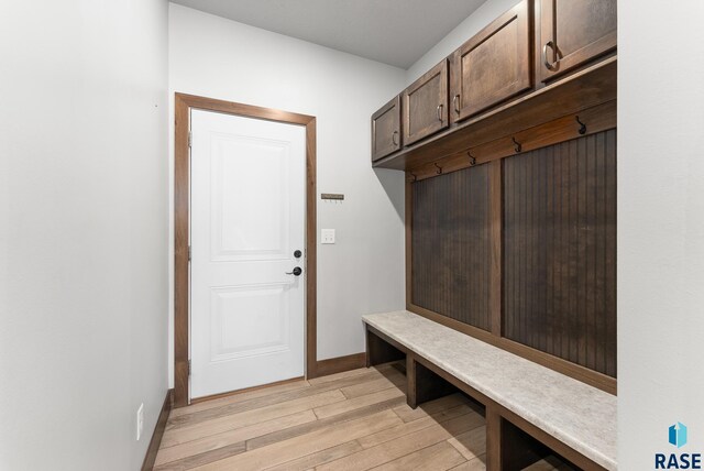 116 Lynx St, Valley Springs, SD 57068 - mudroom featuring light wood-style floors and baseboards