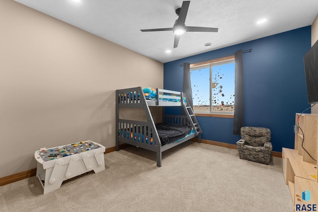 25953 481st Ave, Brandon, SD 57005 - carpeted bedroom with a ceiling fan and recessed lighting