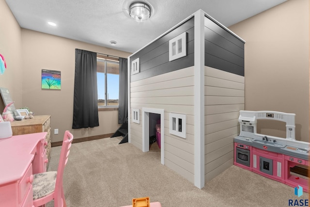 25953 481st Ave, Brandon, SD 57005 - playroom featuring carpet flooring and a textured ceiling