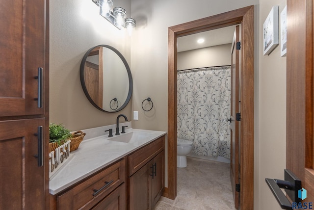 25953 481st Ave, Brandon, SD 57005 - bathroom with vanity and curtained shower