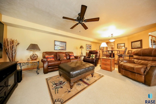 6811 E Split Rock Cir, Sioux Falls, SD 57110 - living room with light colored carpet and ceiling fan