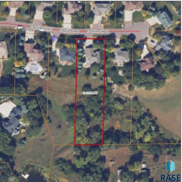 6811 E Split Rock Cir, Sioux Falls, SD 57110 - aerial view of property's location