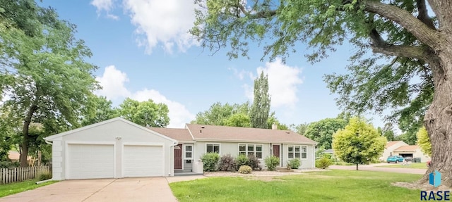 2109 W 37th St, Sioux Falls, SD 57105 - ranch-style house featuring a garage, driveway, and stucco siding