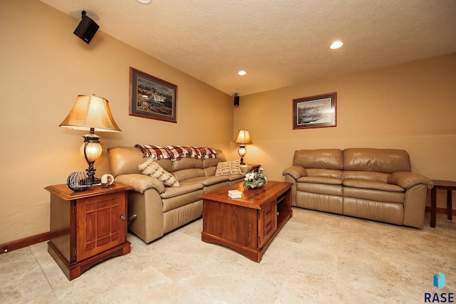 212 S Augusta Ave, Brandon, SD 57005 - living area with recessed lighting and a textured ceiling