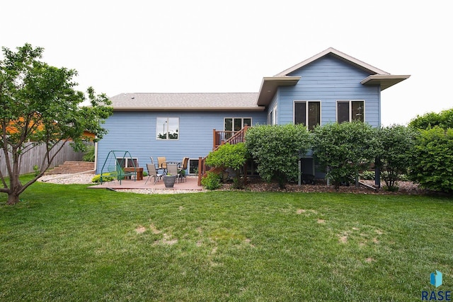 212 S Augusta Ave, Brandon, SD 57005 - rear view of house featuring a patio area