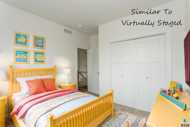 333 S Willow Spring Dr, Sioux Falls, SD 57110 - bedroom featuring a closet and carpet floors