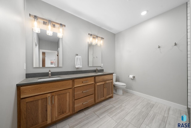 920 S Torrey Pine Ln, Sioux Falls, SD 57110 - bathroom with double vanity and recessed lighting