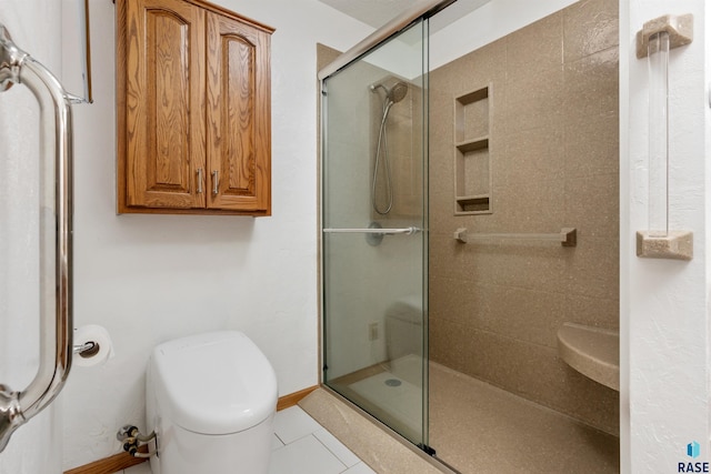 4220 S Minnesota Ave Unit 206, Sioux Falls, SD 57105 - bathroom with a stall shower and tile patterned flooring