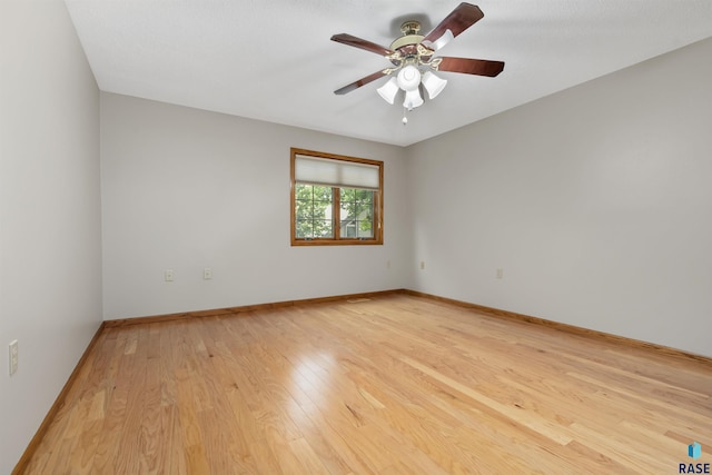 4220 S Minnesota Ave Unit 206, Sioux Falls, SD 57105 - spare room featuring light wood-type flooring and ceiling fan
