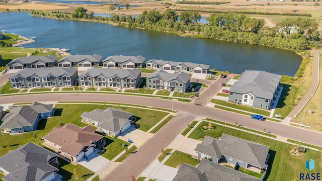 8611 W Shoreline Pl, Sioux Falls, SD 57107 - aerial view of residential area with a nearby body of water