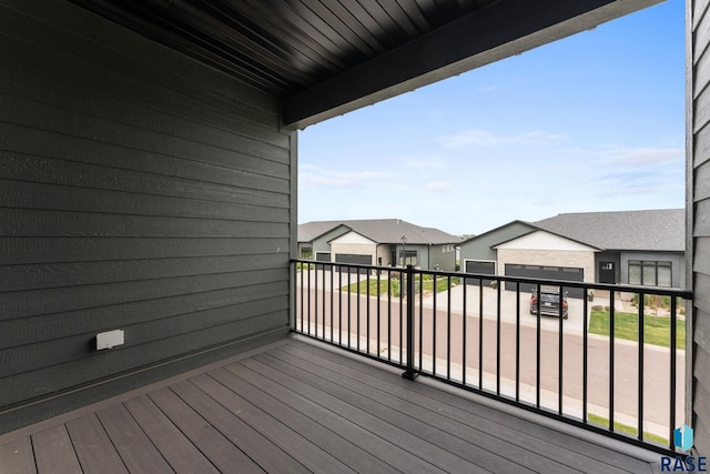 8619 W Shoreline Pl, Sioux Falls, SD 57107 - wooden deck with a residential view