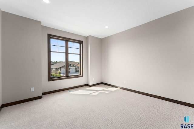 8619 W Shoreline Pl, Sioux Falls, SD 57107 - carpeted empty room with recessed lighting