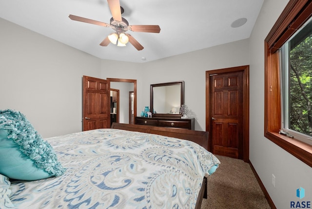 4400 E Aster Cir, Sioux Falls, SD 57103 - carpeted bedroom featuring ceiling fan