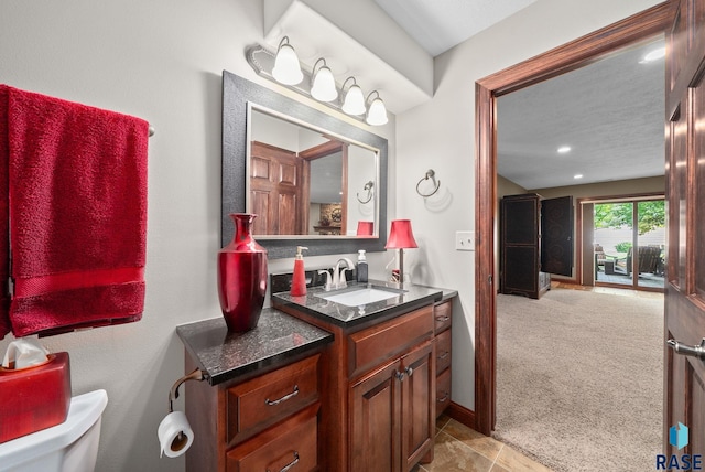 4400 E Aster Cir, Sioux Falls, SD 57103 - bathroom with vanity and recessed lighting