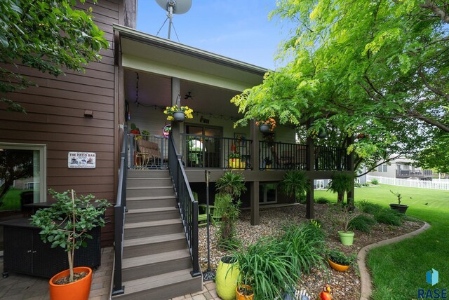 4400 E Aster Cir, Sioux Falls, SD 57103 - entrance to property with a lawn