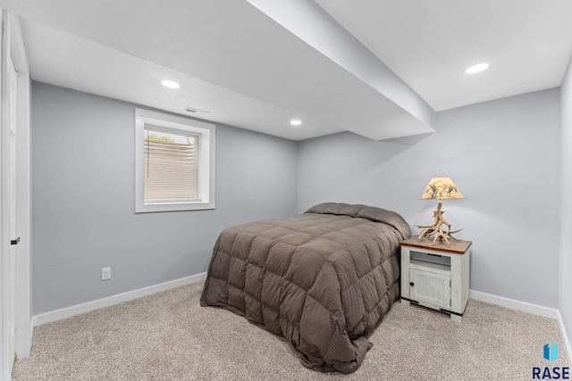 600 Sunnyside Ave, Valley Springs, SD 57068 - bedroom with light carpet and recessed lighting