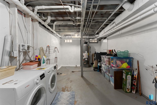 600 Sunnyside Ave, Valley Springs, SD 57068 - below grade area with washing machine and dryer and water heater