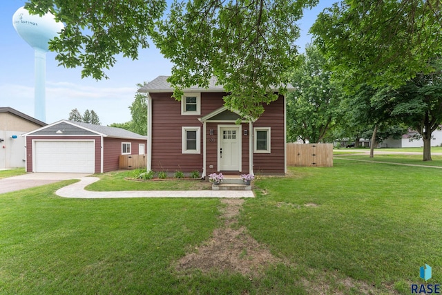 600 Sunnyside Ave, Valley Springs, SD 57068 - view of front of property featuring a garage