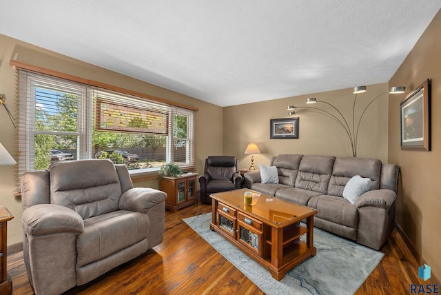 26045 485th Ave, Valley Springs, SD 57068 - living area with wood finished floors and a textured ceiling