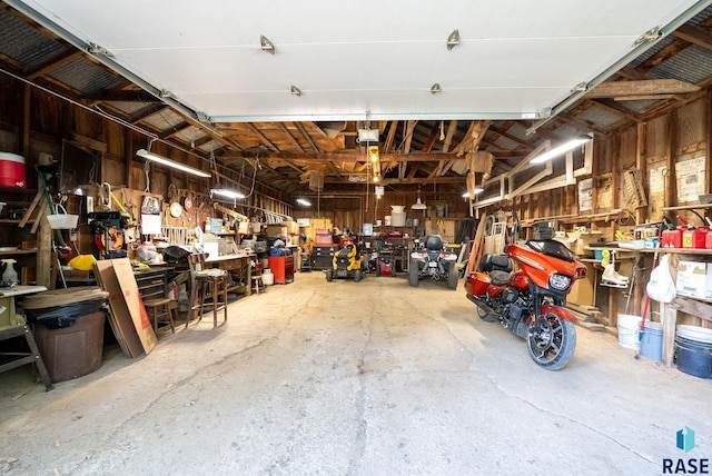 26045 485th Ave, Valley Springs, SD 57068 - garage featuring a workshop area