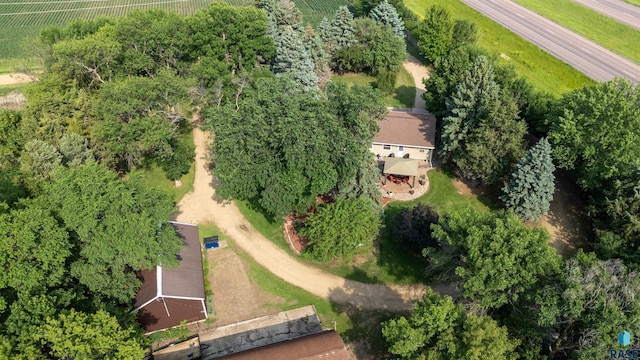26045 485th Ave, Valley Springs, SD 57068 - aerial view of property and surrounding area featuring rural landscape