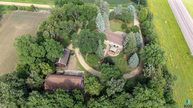 26045 485th Ave, Valley Springs, SD 57068 - aerial view of sparsely populated area featuring rows of crops