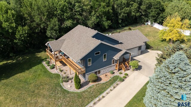 212 N Fairway Dr, Brandon, SD 57005 - view from above of property with a forest