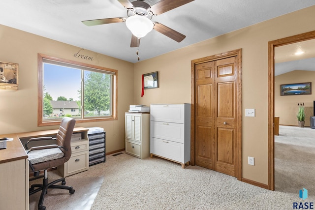 3121 S Dubuque Ave, Sioux Falls, SD 57110 - office featuring light colored carpet and a ceiling fan