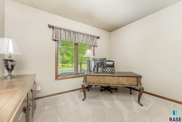 5809 S Nature Run Pl, Sioux Falls, SD 57108 - office area with baseboards and light colored carpet