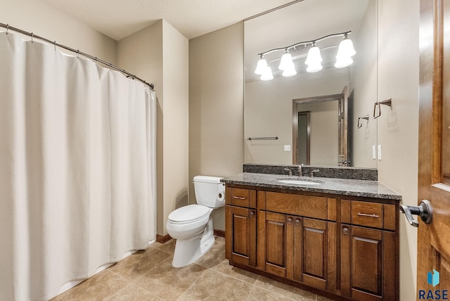 5809 S Nature Run Pl, Sioux Falls, SD 57108 - full bathroom featuring vanity, tile patterned floors, and a shower with shower curtain
