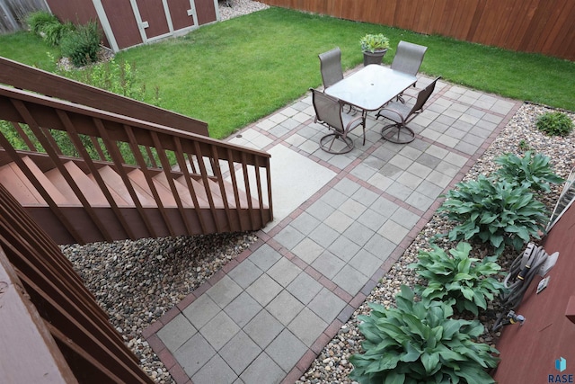 4400 E 38th St, Sioux Falls, SD 57103 - view of patio / terrace with outdoor dining space